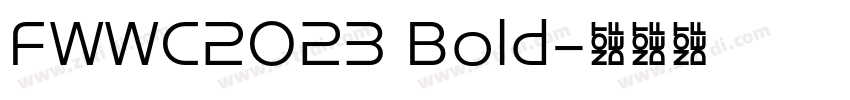 FWWC2023 Bold字体转换